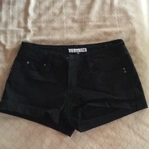 Black short shorts